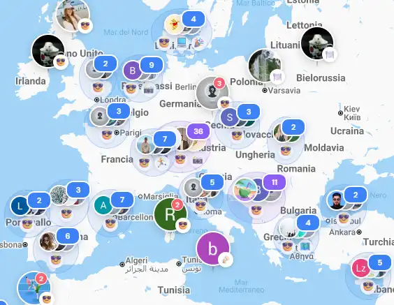Mappa live SociaTrip